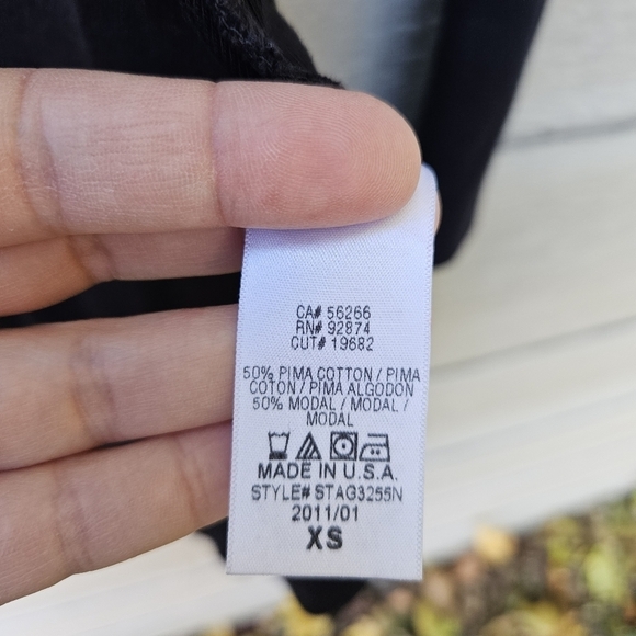 Splendid black open front cardigan with pockets XS - Picture 6 of 6